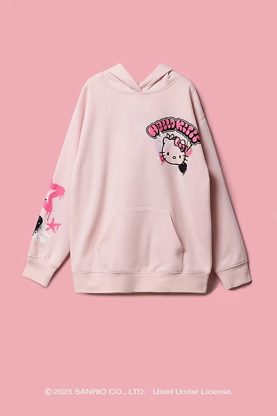 Haut à capuchon imprimé en relief Hello Kitty® pour filles