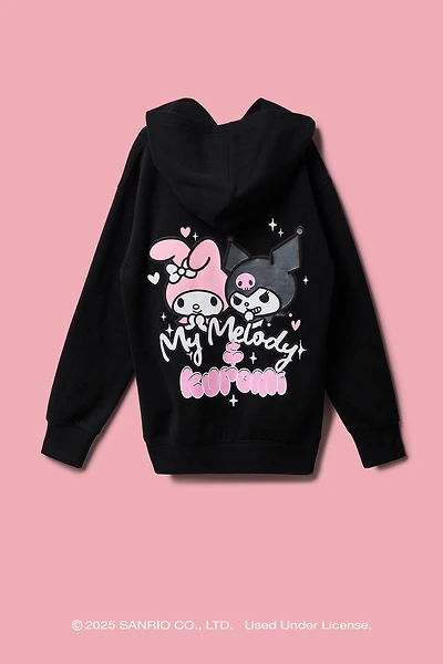 Kuromi™ & My Melody™ Girls Puff Print Hoodie