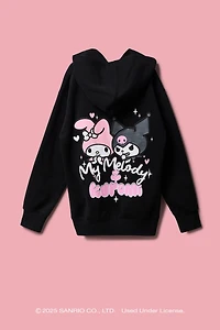 Kuromi™ & My Melody™ Girls Puff Print Hoodie