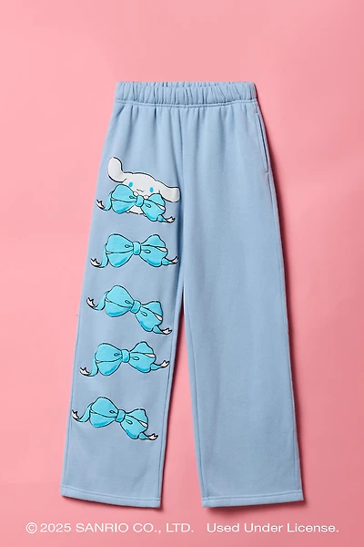 Cinnamoroll™ Girls Puff Print Wide Leg Sweatpant
