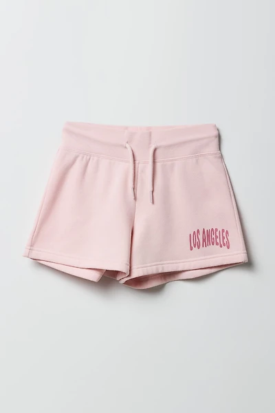 Short Active en molleton imprimé pour fille