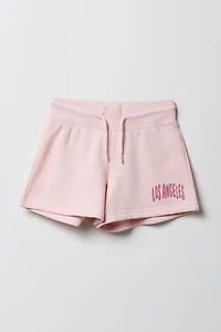Short Active en molleton imprimé pour fille