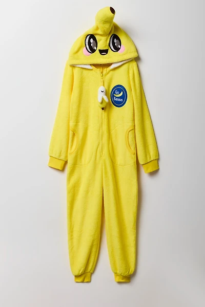 Combinaison en peluche Banane 3D pour enfant