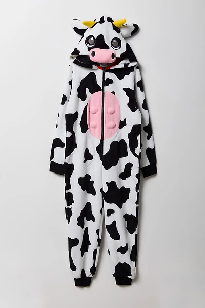 Combinaison en peluche Vache 3D pour enfant