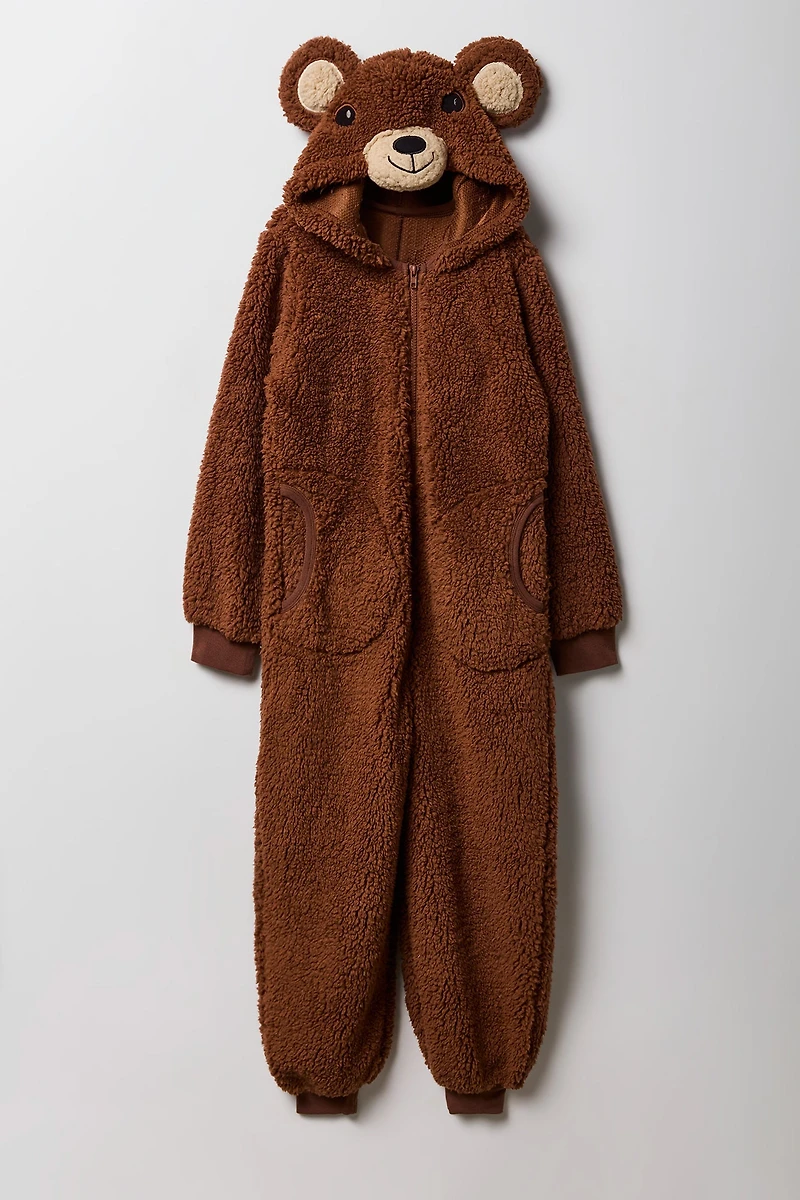 Kids Bear Sherpa 3D Onesie