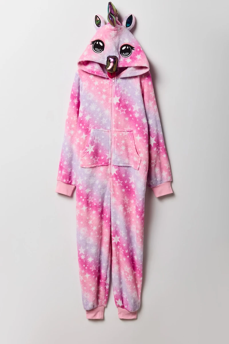 Kids 3D Unicorn Plush Onesie