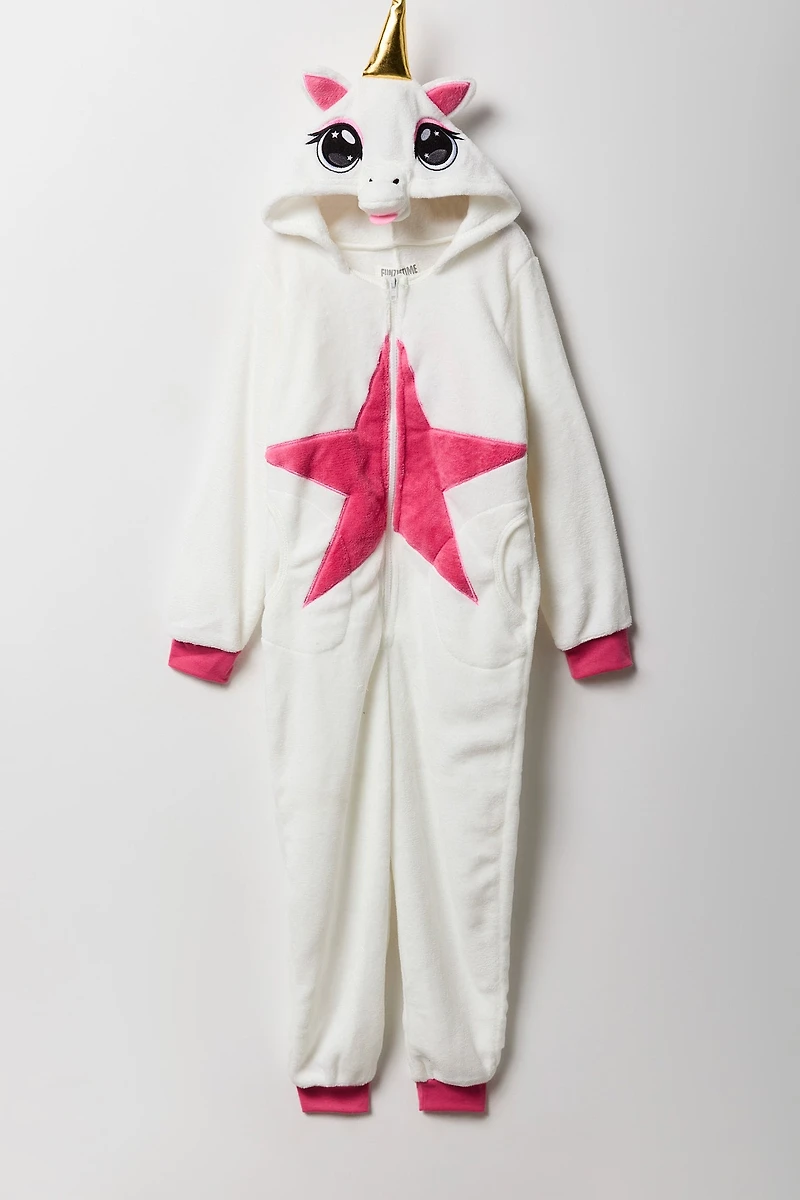 Kids 3D Unicorn Plush Onesie