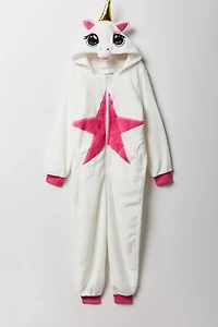 Kids 3D Unicorn Plush Onesie
