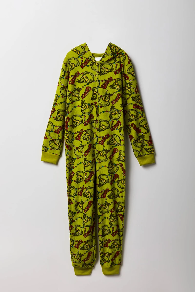 Kids Grinch Plush Onesie