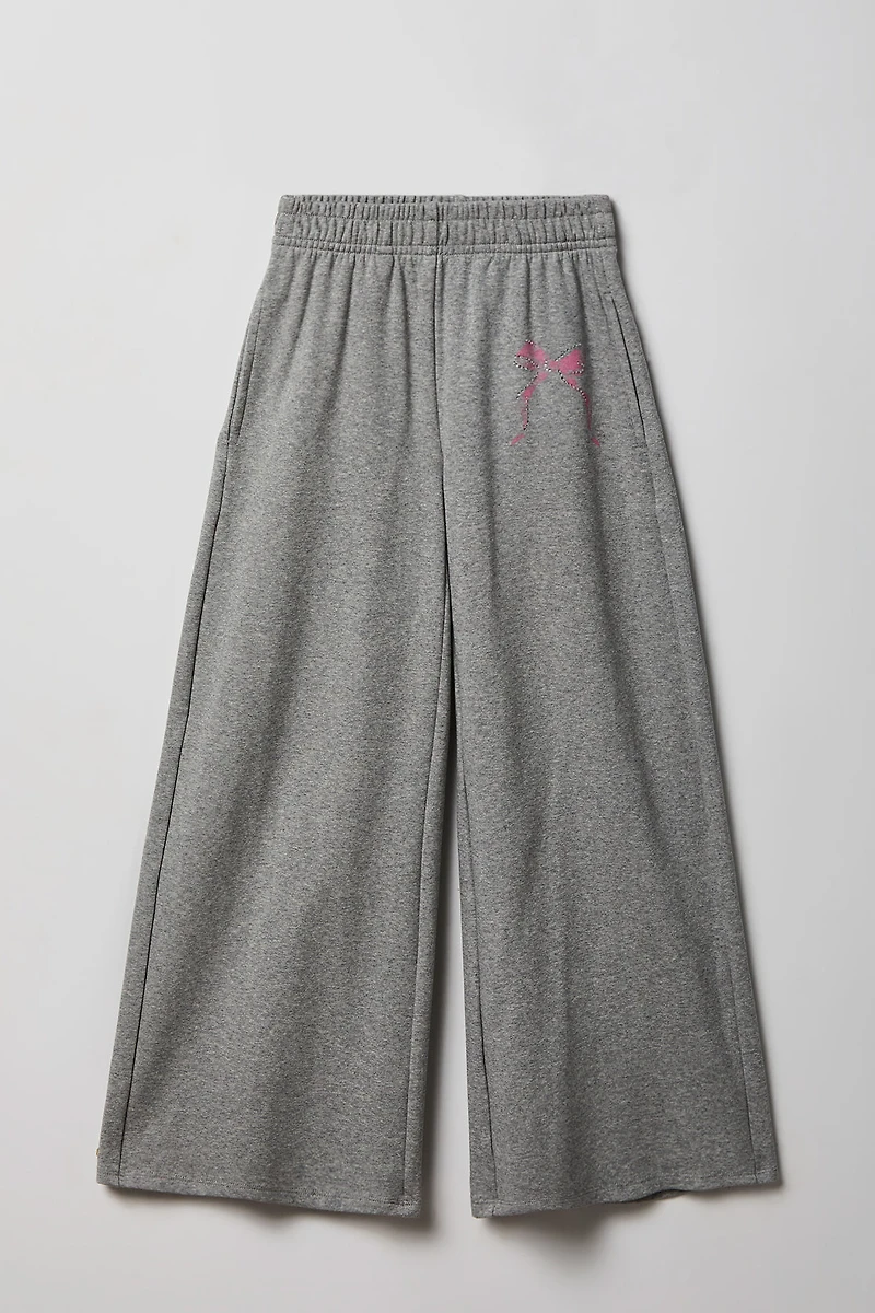 Girls Active Graphic Wide Leg Pant