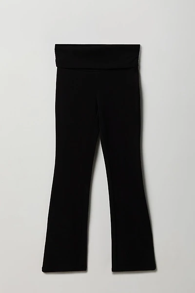 Girls Active Foldover Waist Flare Leg Pant