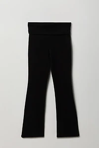 Girls Active Foldover Waist Flare Leg Pant