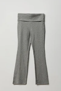 Pantalon à jambe évasée Active avec taille pliée pour fille