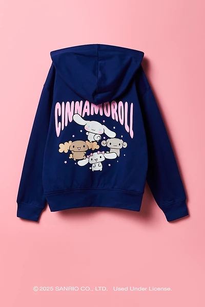 Haut à capuchon en molleton avec motif brodé Cinnamoroll™ pour fille