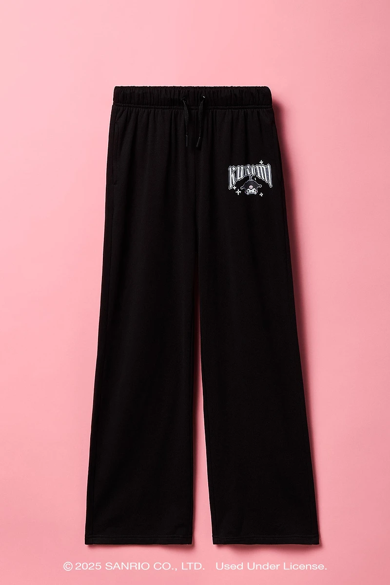 Pantalon d'entraînement en molleton à imprimé Kuromi pour fille