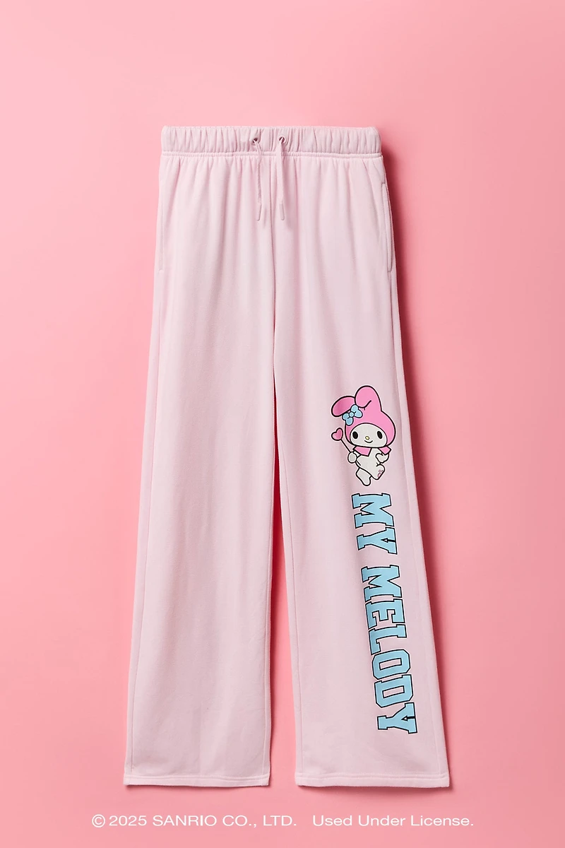 Pantalon d'entraînement en molleton à imprimé My Melody™ scintillant pour fille