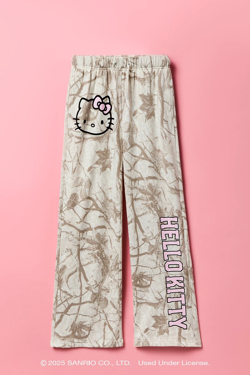 Hello Kitty® Girls Camo Fleece Sweatpant