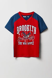 Girls Active Graphic Contrast T-Shirt