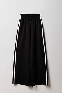 Girls Active Side Striped Wide Leg Pant