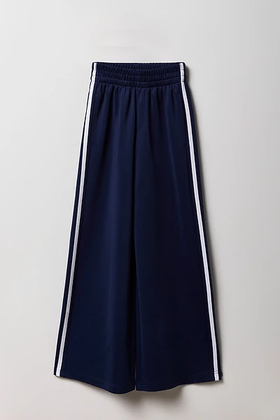Pantalon Active à jambe large avec rayures latérales pour fille