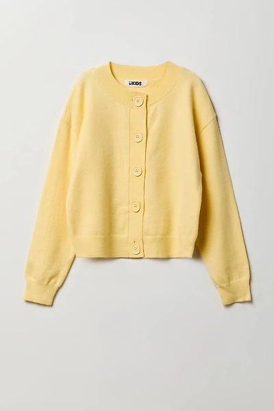 Cardigan boutonné pour fille