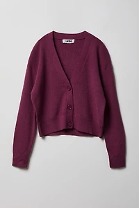 Girls V-Neck Button-Up Cardigan