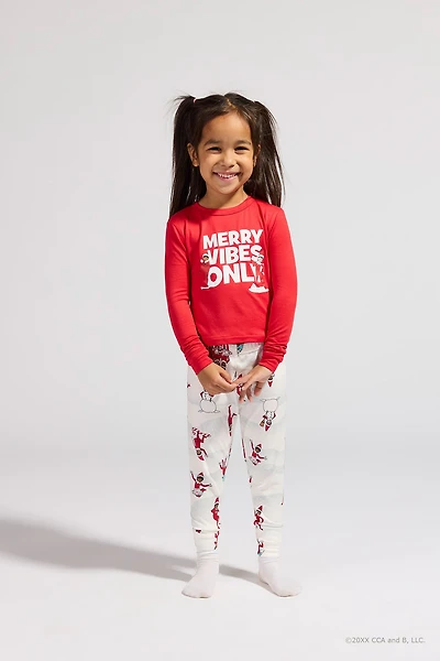 Toddler Fammy Jammies Merry Vibes Elf on the Shelf Pajama Set