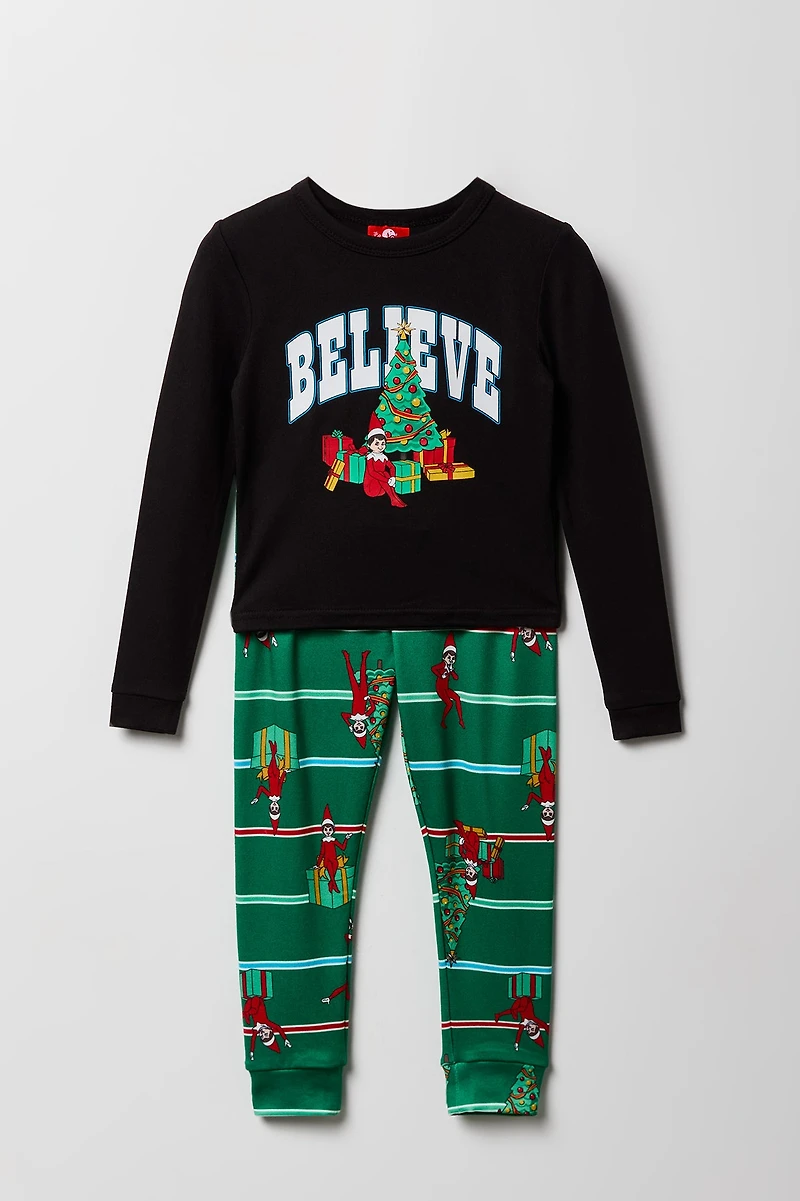 Toddler Fammy Jammies Gift Elf on the Shelf Pajama Set