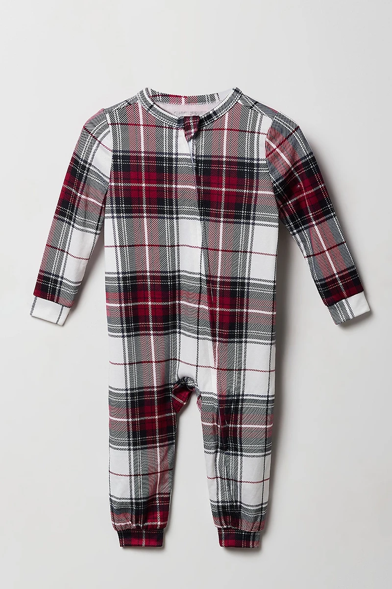 Combinaison Pyjamas de famille à carreaux pour béb
