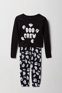 Ensemble Pyjama de famille à imprimé Boo Crew pour bambins