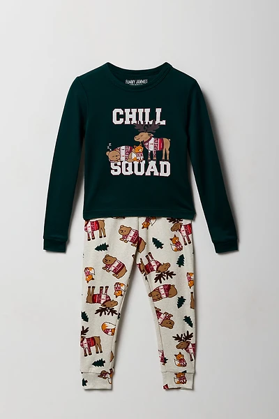 Ensemble Pyjamas de famille à imprimé Chill Squad pour tout-petit