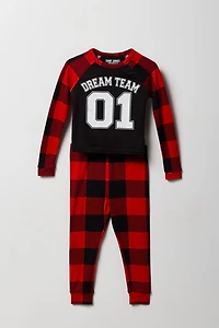 Ensemble deux-pièces Pyjamas de famille à imprimé Dream Team pour tout-petit