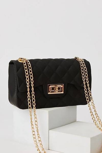 Girls Quilted Crossbody Purse