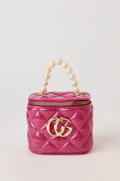 Sac à main matelassé et perlé pour filles