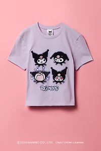 Kuromi™ Girls Embroidered T-Shirt