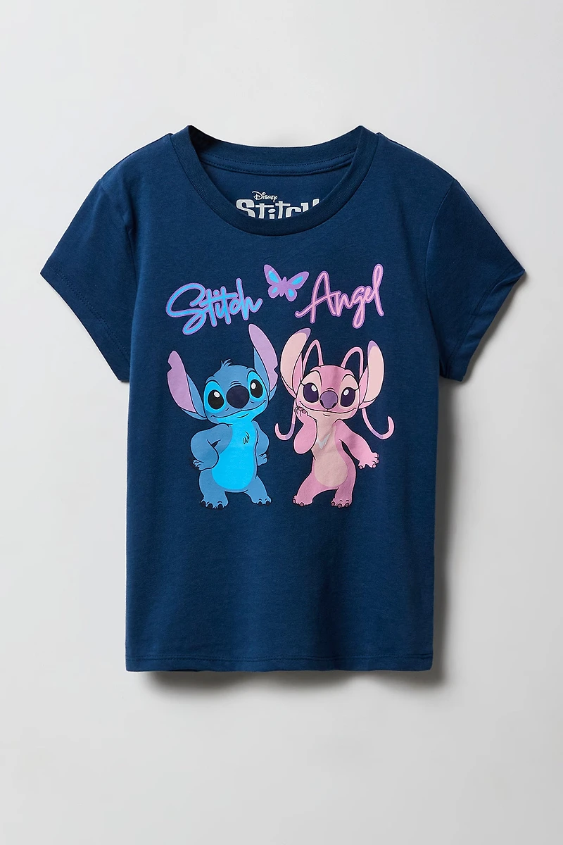 T-shirt à imprimé Stitch & Angel pour fille