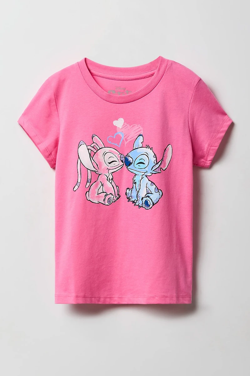 T-shirt à imprimé Stitch & Angel pour fille