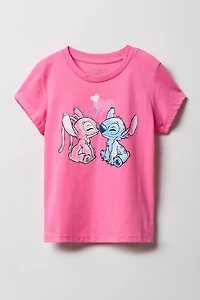 T-shirt à imprimé Stitch & Angel pour fille