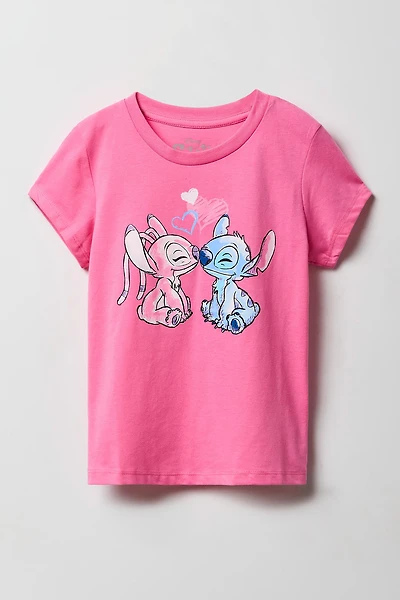 Girls Stitch & Angel T-Shirt