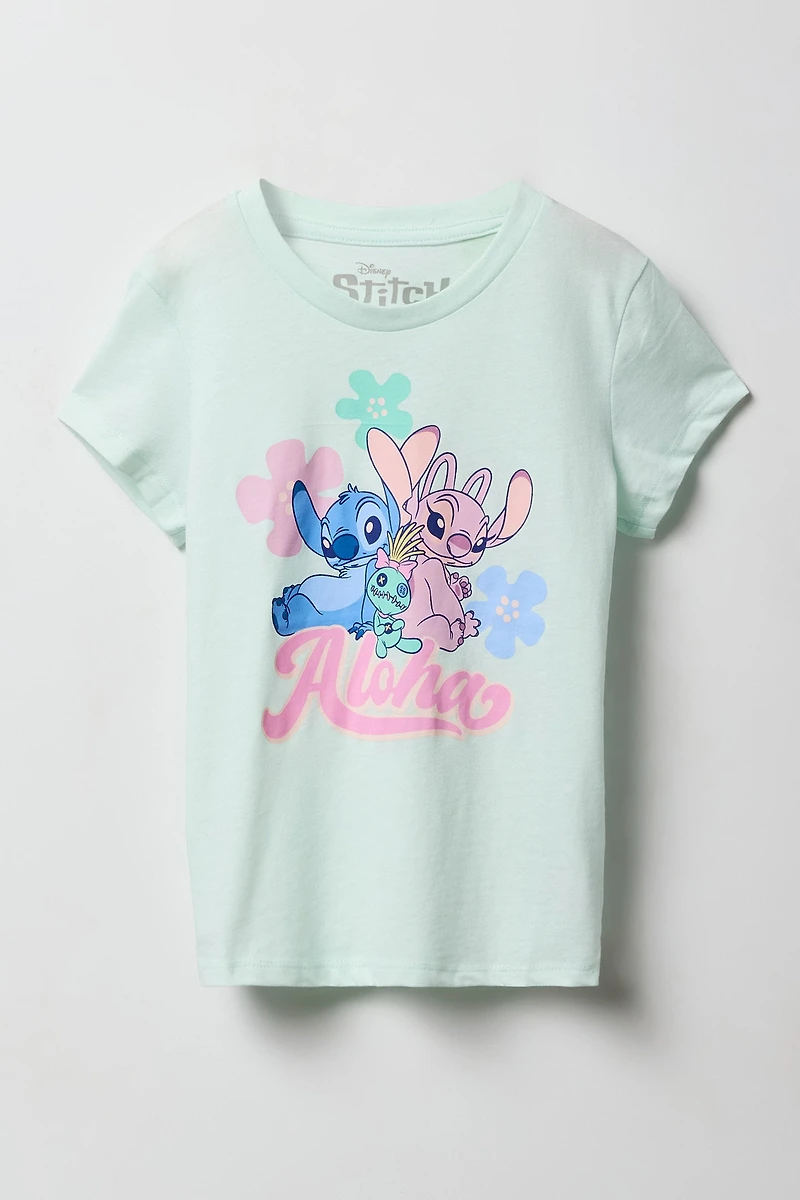 T-shirt à imprimé Aloha Stitch pour fille