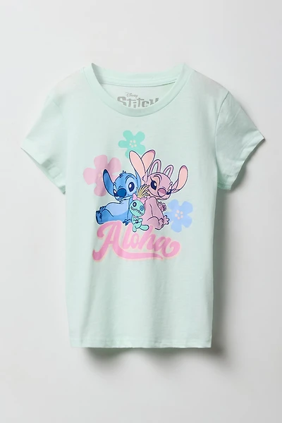 T-shirt à imprimé Aloha Stitch pour fille