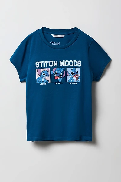 T-shirt à imprimé Stitch pour fille