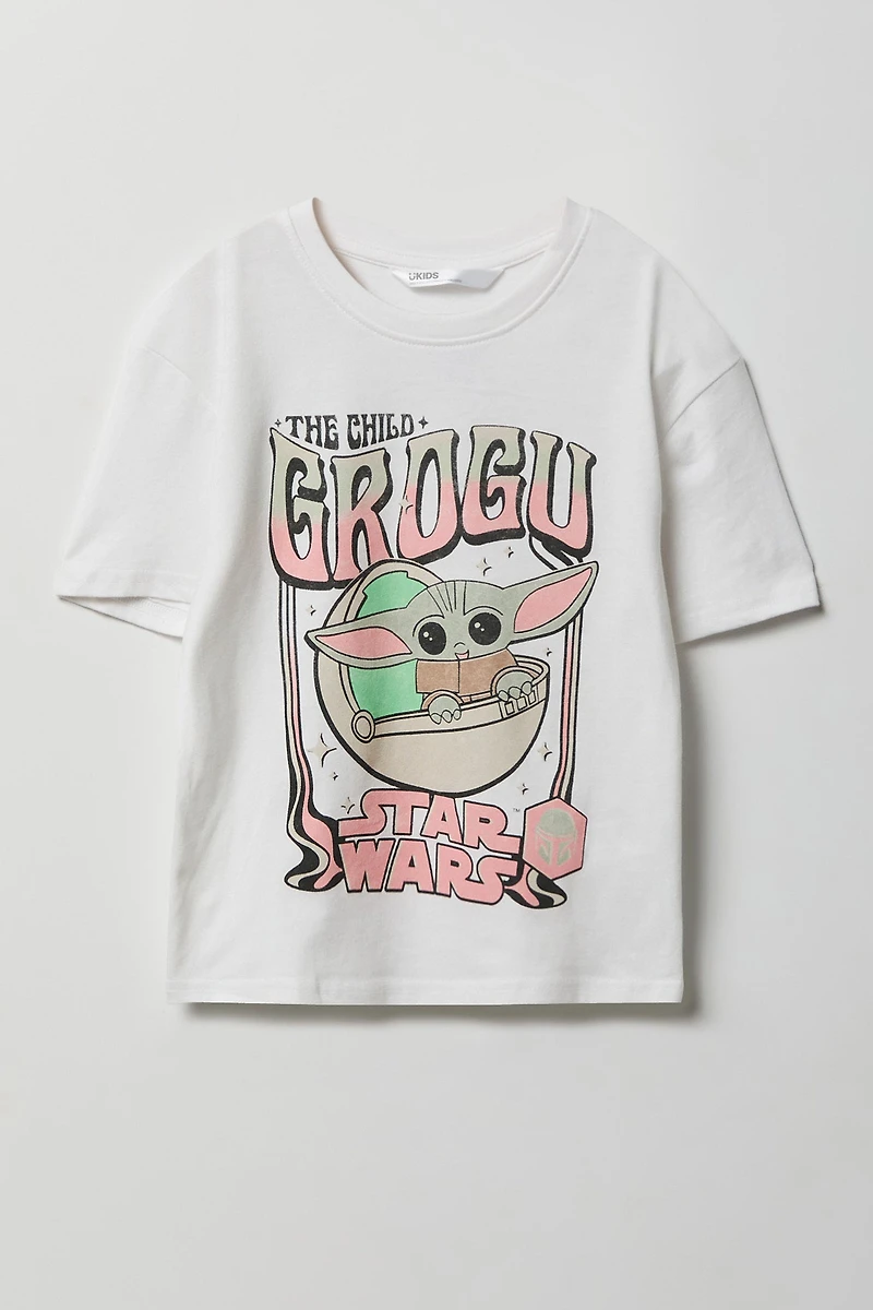 T-shirt à imprimé Star Wars Grogu pour fille