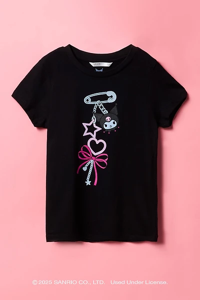 Kuromi™ Girls Keychain Graphic T-Shirt