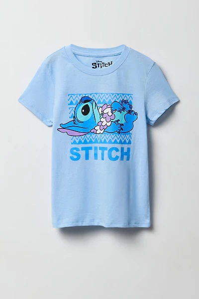 T-shirt à imprimé Silly Stitch pour filles