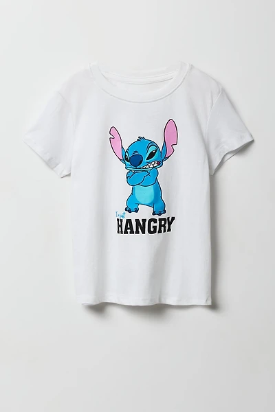 T-shirt à imprimé Hangry Stitch pour filles