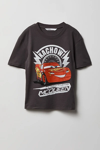 T-shirt à imprimé Lightning McQueen pour fille
