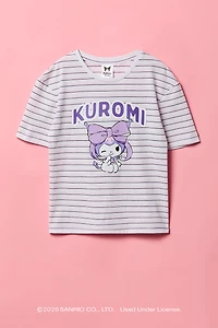 Kuromi™ Girls Graphic Striped T-Shirt
