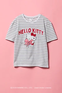 Hello Kitty® Girls Graphic Striped T-Shirt