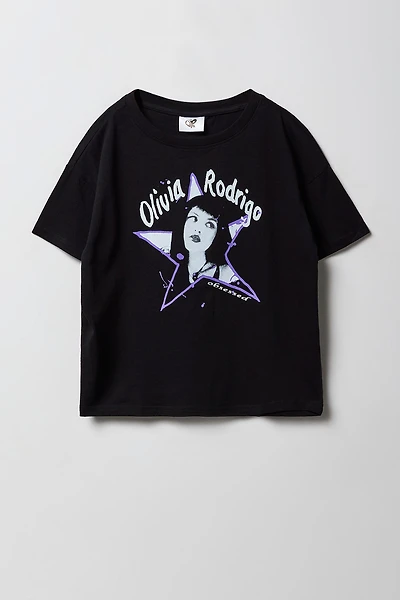 Girls Olivia Rodrigo Graphic Oversized T-Shirt
